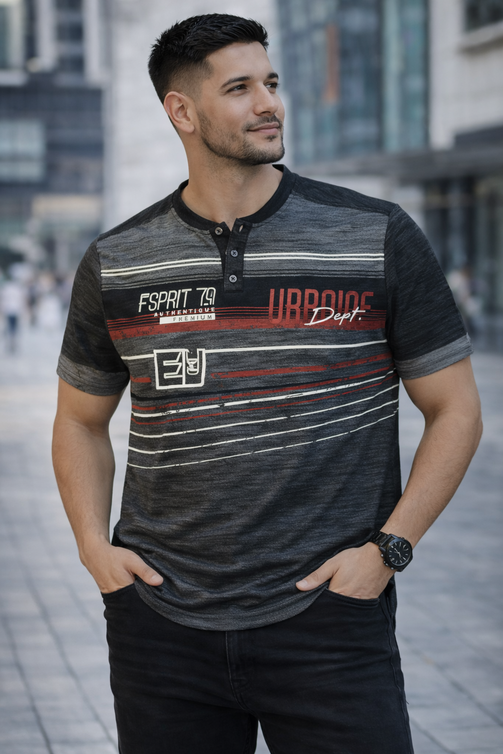 Urban Dept Men’s Striped T-Shirt 2026