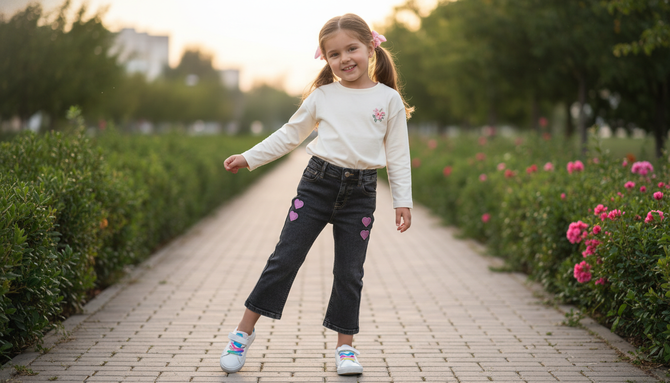 Stylish Girls Denim Pant for Kids 2026 in Bangladesh