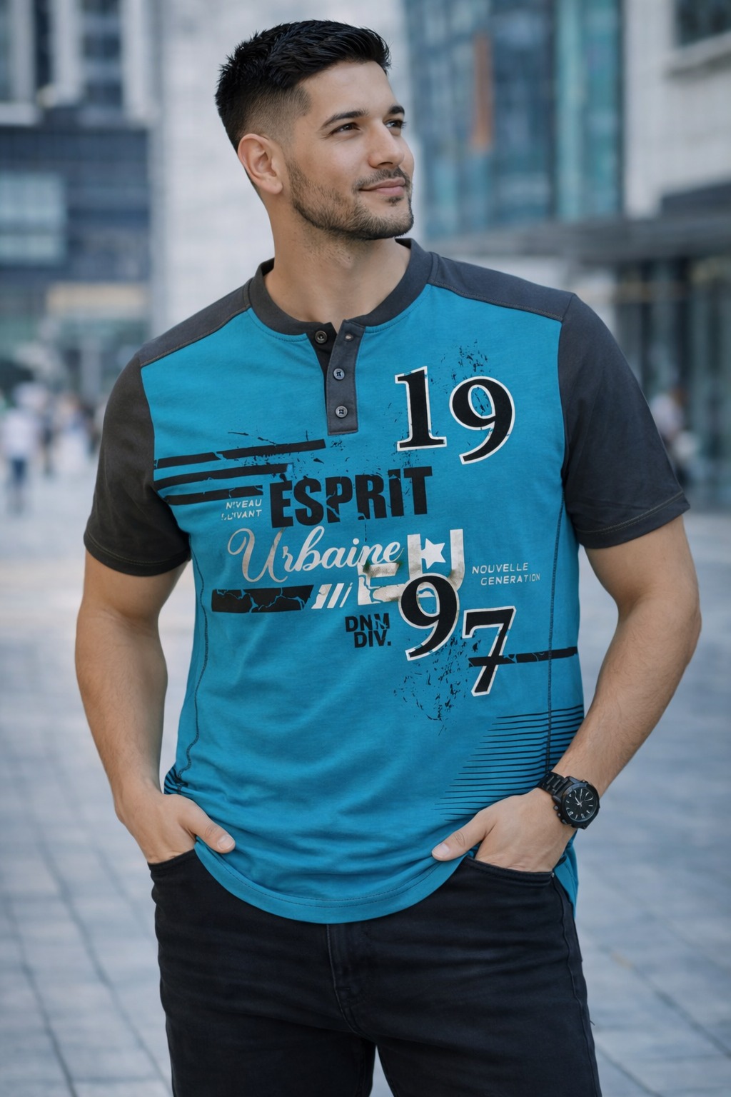 Men’s Urban Graphic Polo Shirt 2026 – Premium Casual Street Style Polo for Modern Men